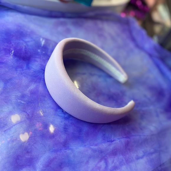 Lavender Canvas Material Chunky Oversize Fashion Headband Women’s Hair Accessory - Picture 4 of 4